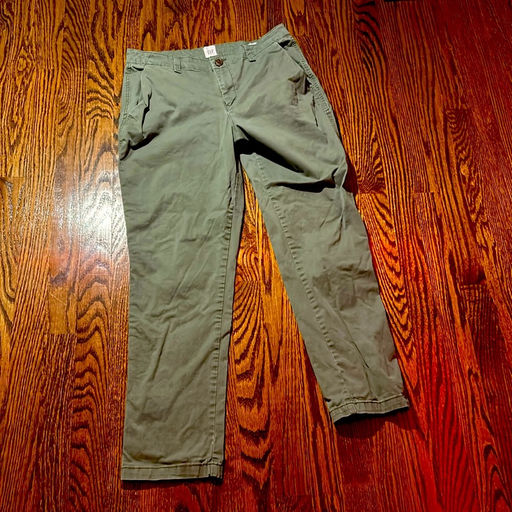 Green gap chinos